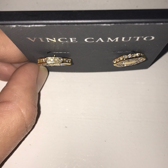 SOLD-Vince Camuto Dainty Gold Stud Earrings - Picture 7 of 7
